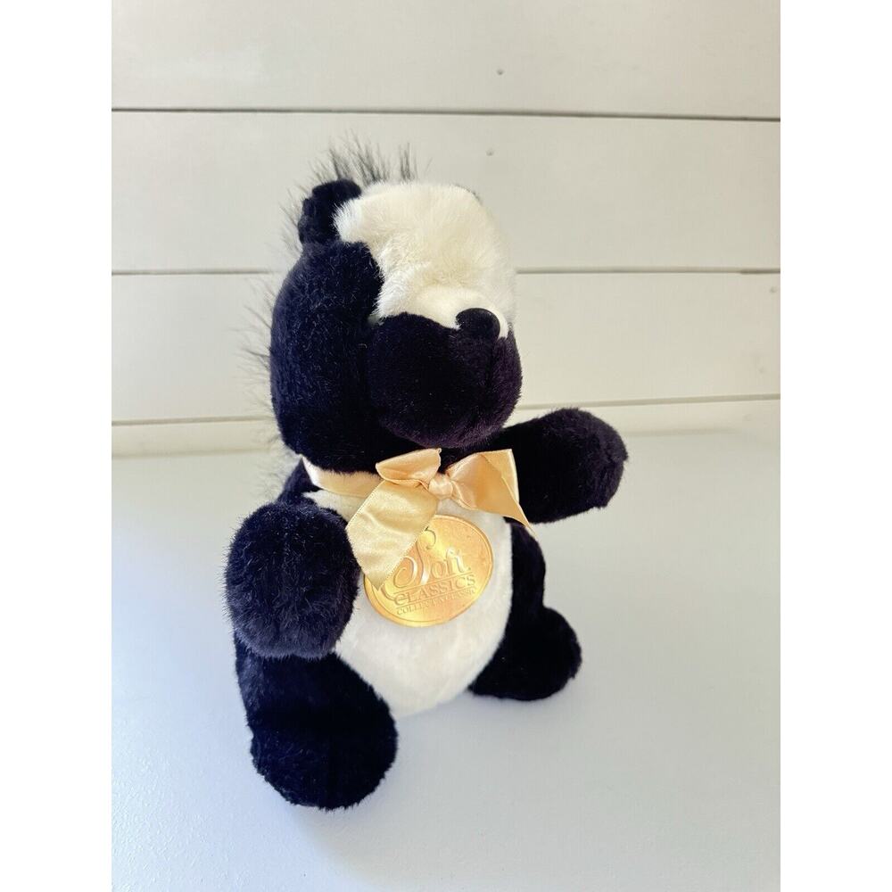 Vintage 1995 Soft Classics Plush Skunk Stuffed Animal Toy 12in-Toys R Us